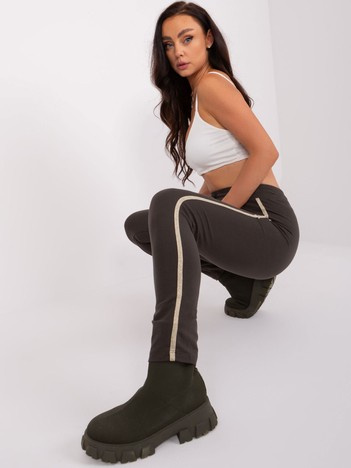 Hurt Khaki damskie spodnie dresowe z kieszeniami 