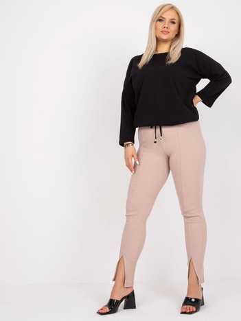 Černá dámská bavlněná blůza plus size Sandy.
