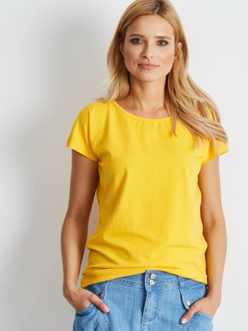 Ciemnożółty t-shirt Circle