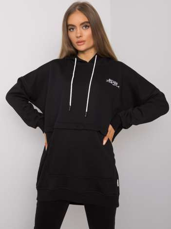 Czarna bluza z kapturem Edna