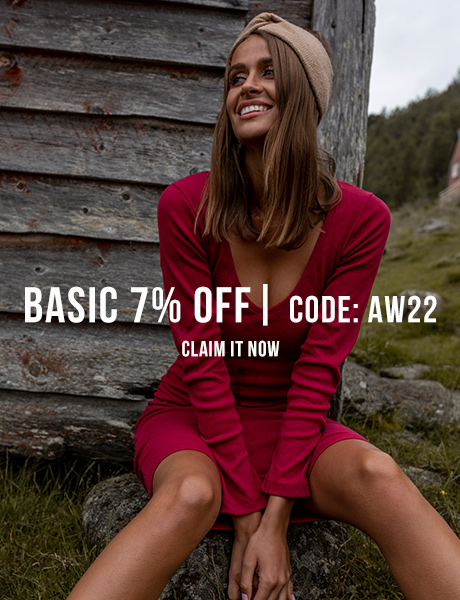 Extra 7% whith code AW22 on basic collection