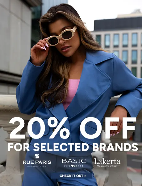 Extra 20% OFF for selected brands - internetowa hurtownia odzieży