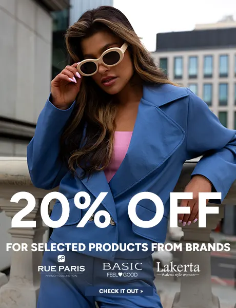 Extra 20% OFF for selected products - internetowa hurtownia odzieży