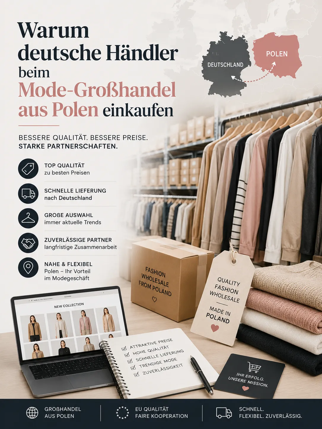 Mode-Großhandel aus Polen: Vorteile für deutsche Händler