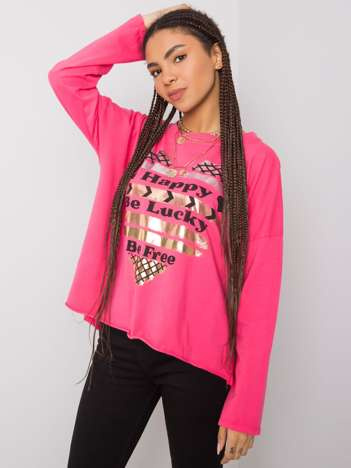 Rosa Bluse mit langen Ärmeln Miriana.