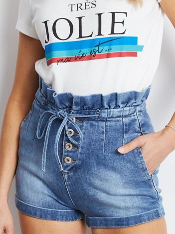 Blaue Shorts Own.