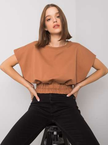 Hellbrauner kurzer Pullover Antigua.