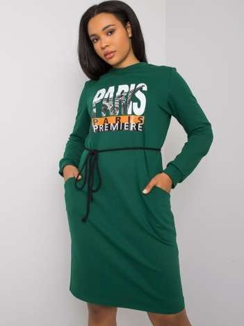 Grüne Baumwollkleid Lareen.