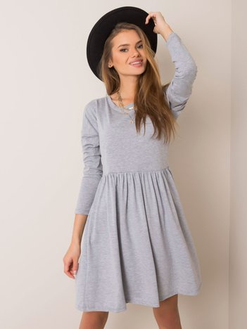 Graue Melange-Kleid Vega RUE PARIS.