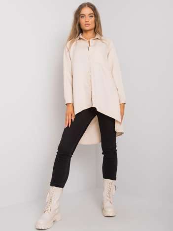 Beige asymmetrische Bluse Brinleigh.