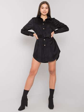 Schwarzes Hemdblusenkleid Abilene.