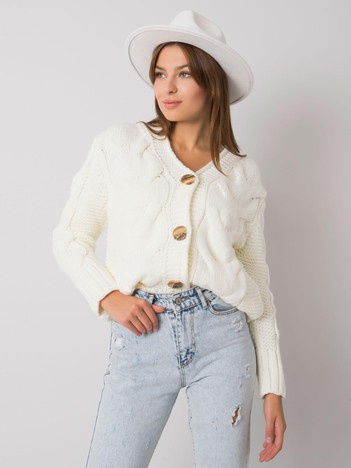 Ecru-Button-Pullover Louissine RUE PARIS.