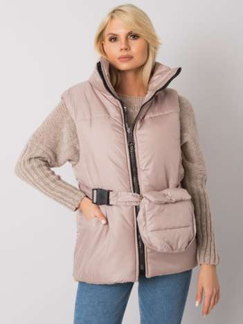 Beige Daunenweste Effie.
