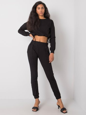 Czarny komplet casualowy Laila RUE PARIS