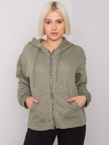 Khaki Steppjacke mit Reißverschluss Arezzo.