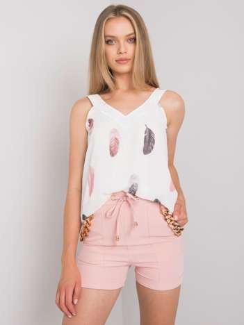 Schmutzig-rosa Shorts mit Ketten Flannery.