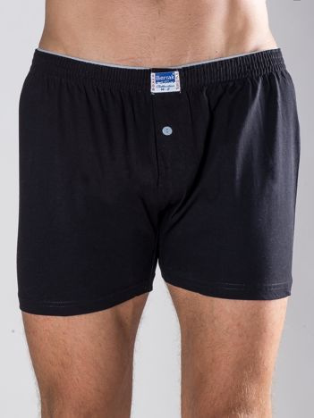 Schwarze Herrenboxershorts.