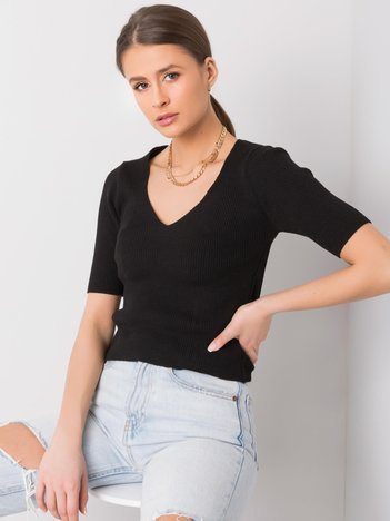 Schwarze Bluse Elianna RUE PARIS.