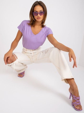 Helle lila Damen T-Shirt Emory.