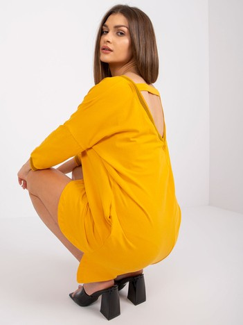 Helles orangefarbenes Sweatkleid Nova RUE PARIS.
