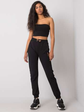 Dunkelkhaki Crop-Top aus Baumwolle Chelo RUE PARIS.