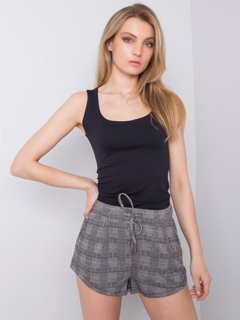 Schwarze karierte Shorts Ravenna STITCH & SOUL.