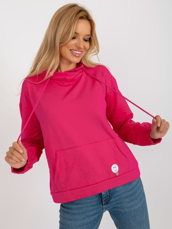 Hurt fuchsia Damen Kapuzenpullover mit Kängurutasche.