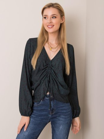 Dunkelgrüne Bluse Ricarda.