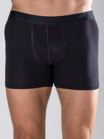 Schwarze Herrenboxershorts.