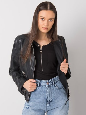 Schwarze Velma Bikerjacke.