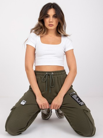 Khaki Jogginghose Cargo Gina