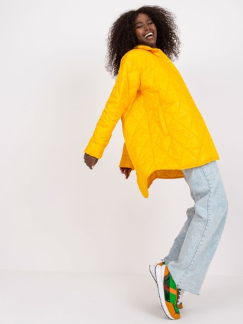 Dunkelgelbe Damenjacke für den Frühling Callie RUE PARIS.