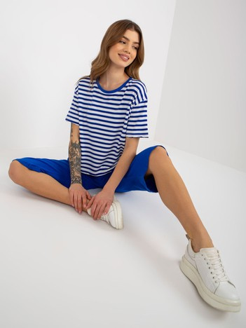 Hurt Dark Blue-White Summer Basic Set with Capris