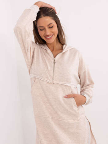 Hurt light beige melange basic set with leggings.