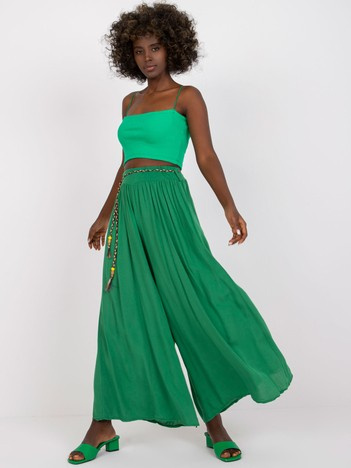 Green wide palazzo pants Surie OCH BELLA.