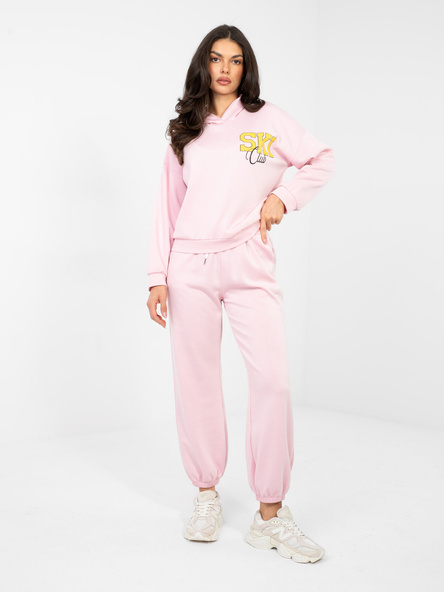 Light pink sweatpants with cuffs RUE PARIS.