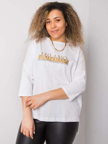 Alissa White Cotton Blouse