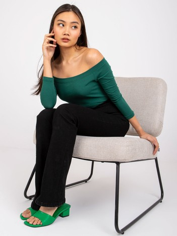 Dark green Blink blouse.