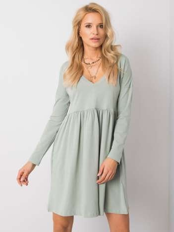 Pistachio dress Brooke RUE PARIS.