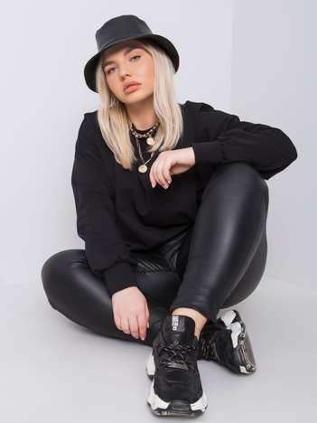Black plus size sweatshirt Florentia.