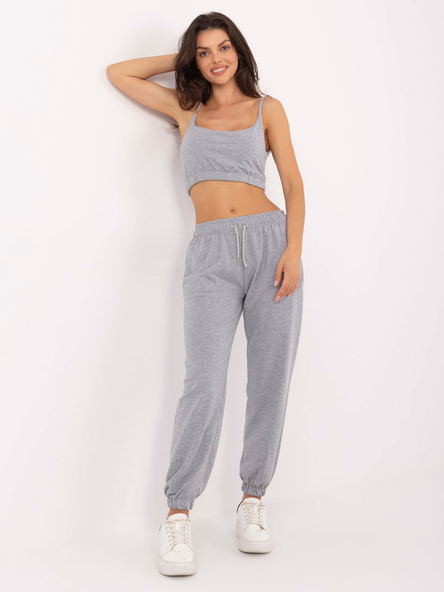 Gray melange set with jogger pants Mado.