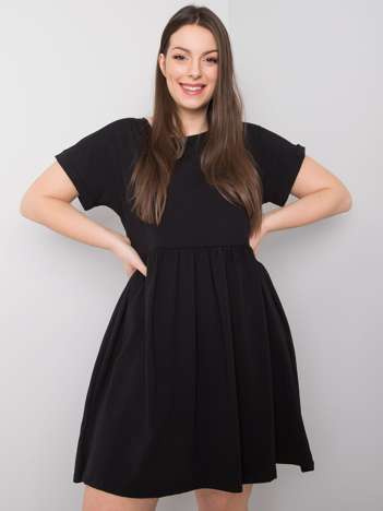 Black Cotton Plus Size Molly Dress