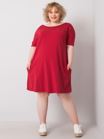 Burgundy Bellamy Plus Size Dress