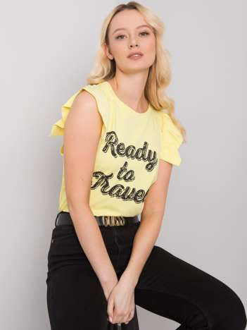 Yellow Beverly Print Blouse