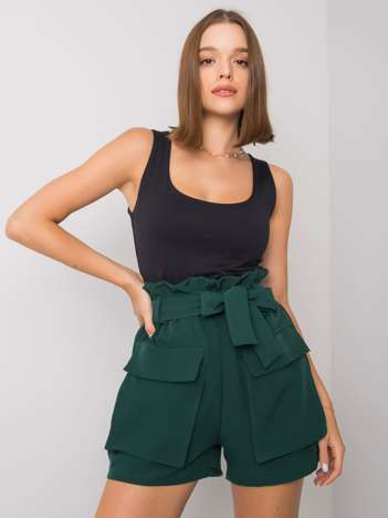Dark green shorts with pockets Destinee