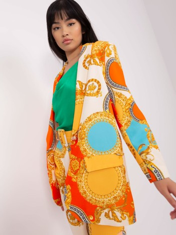 Hurt orange-dark yellow suit jacket.
