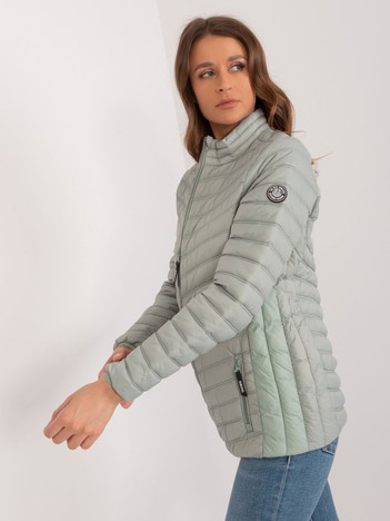 Pistachio Warehouse quilted jacket with pockets SUBLEVEL.