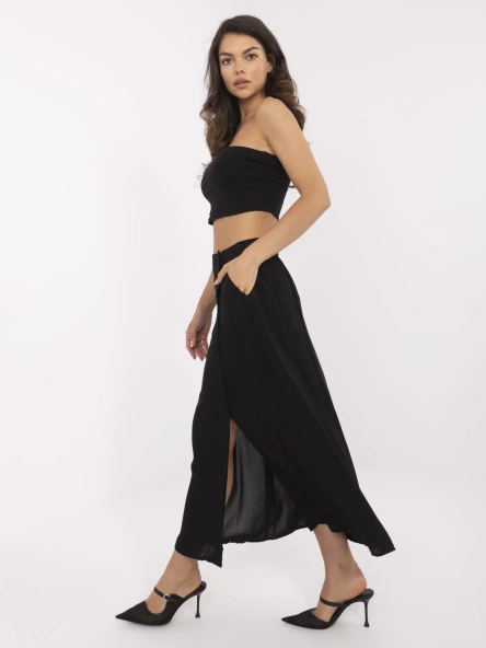 Black midi skirt for summer FRESH MADE.