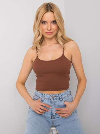 Brown crop top Chelo RUE PARIS