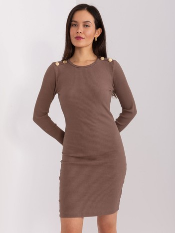 Hurt Brown striped dress BASIC FEEL GOOD.